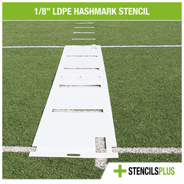 Hashmark Stencil for Professional Athletic Field Marking