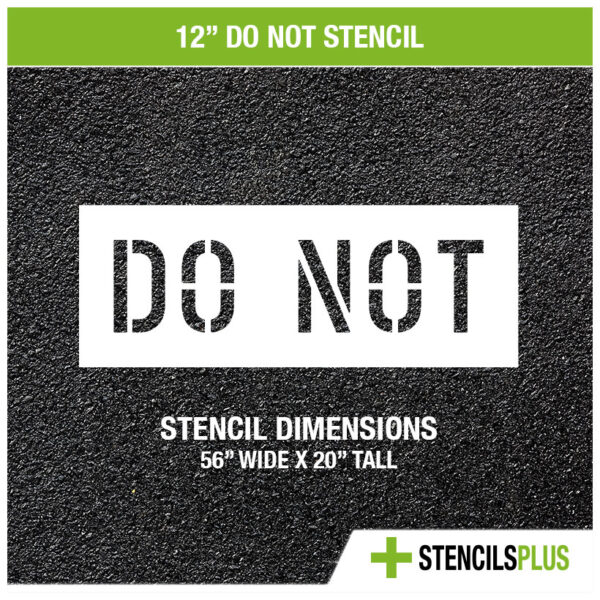 12" DO NOT stencil