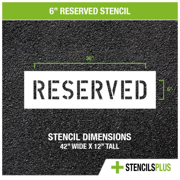 6 inch reserved stencil dimensions